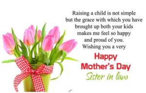 Happy Mother's Day Sister in Law (Wishes & Messages)